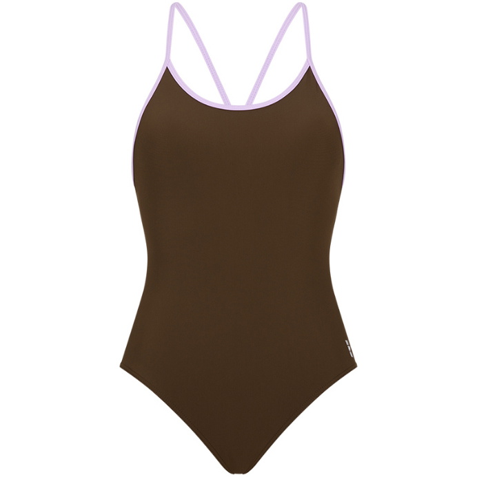 2026 Wallien Da Donna Costume Da Bagno Liberty Racerback 102037002 - Coffee / Lilac